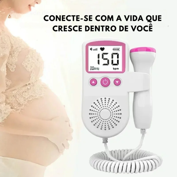 Sonar Fetal Doppler Ultrassom Ouvir Batimentos Bebe Monitor