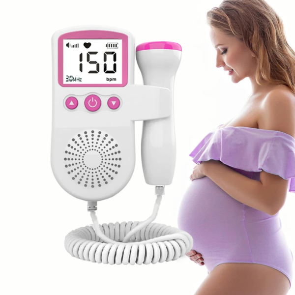 Sonar Fetal Doppler Ultrassom Ouvir Batimentos Bebe Monitor - Image 4